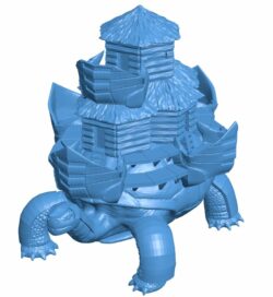 Battle Tortoise B010495 file Obj or Stl free download 3D Model for CNC and 3d printer