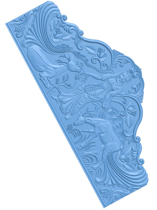 Bed frame pattern T0007944 download free stl files 3d model for CNC wood carving