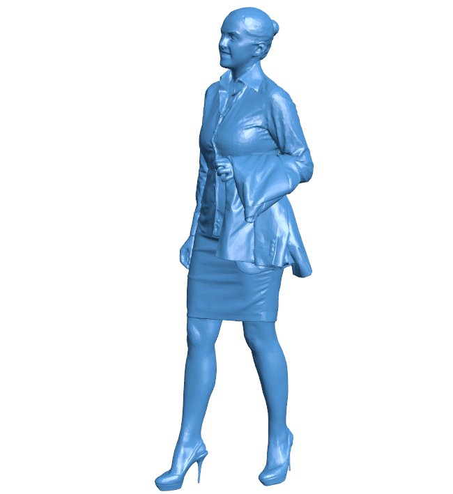 Business Woman B010596 3d model file for 3d printer