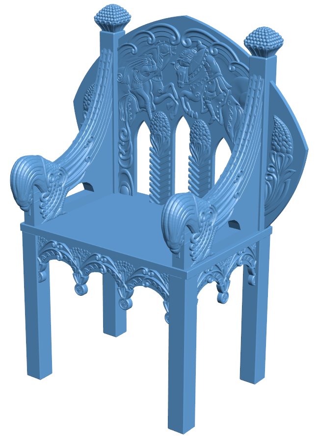 Chair T0008184 download free stl files 3d model for CNC wood carving