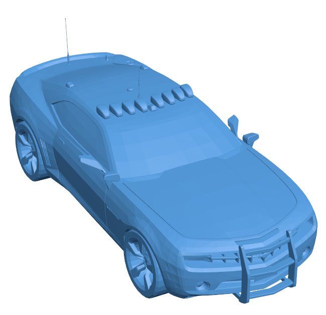 Chevrolet Camaro car highway patrol B010590 3d model file for 3d printer