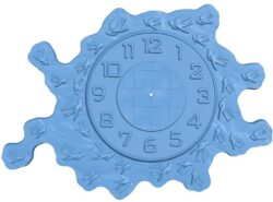 Clock with birds T0008106 download free stl files 3d model for CNC wood carving