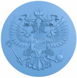 Coat of arms of Russia T0008023 download free stl files 3d model for CNC wood carving
