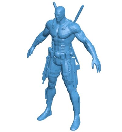 Deadpool - superman B010670 3d model file for 3d printer