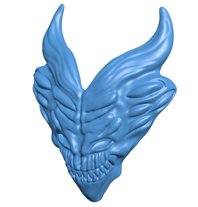 Demon mask B010612 3d model file for 3d printer