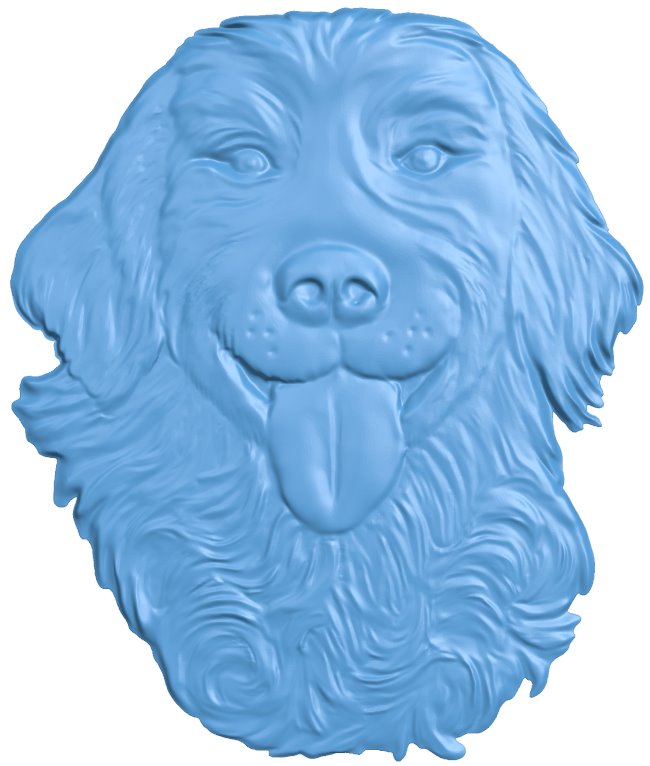 Dog T0007904 download free stl files 3d model for CNC wood carving