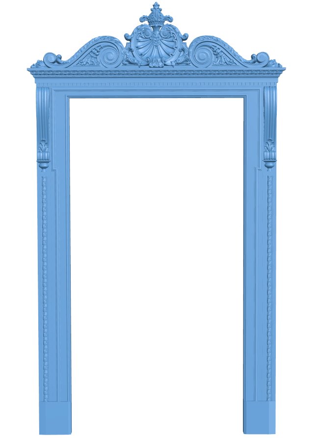 Door frame pattern T0008121 download free stl files 3d model for CNC wood carving