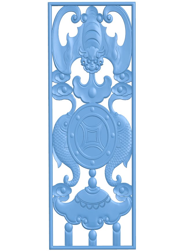 Door frame pattern T0008268 download free stl files 3d model for CNC wood carving