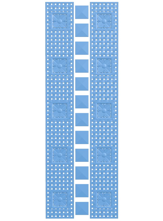 Door pattern T0007955 download free stl files 3d model for CNC wood carving