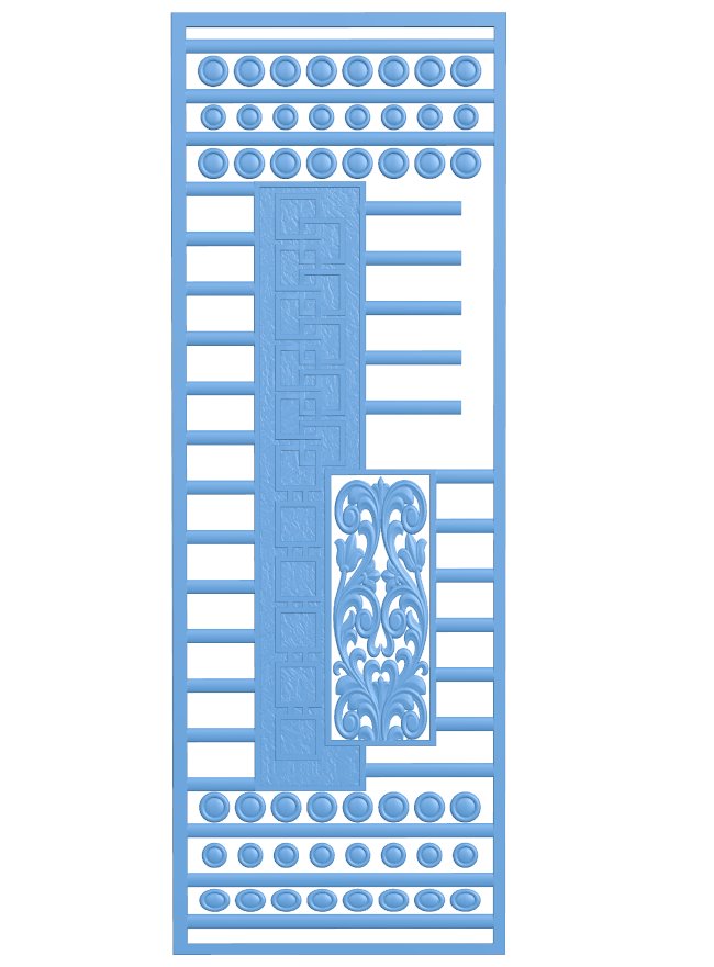 Door pattern T0007963 download free stl files 3d model for CNC wood carving