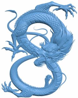 Dragon T0008028 download free stl files 3d model for CNC wood carving