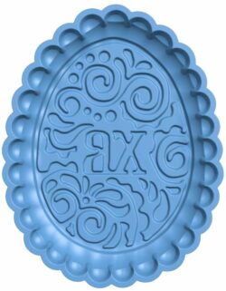 Easter gingerbread mold T0007839 download free stl files 3d model for CNC wood carving
