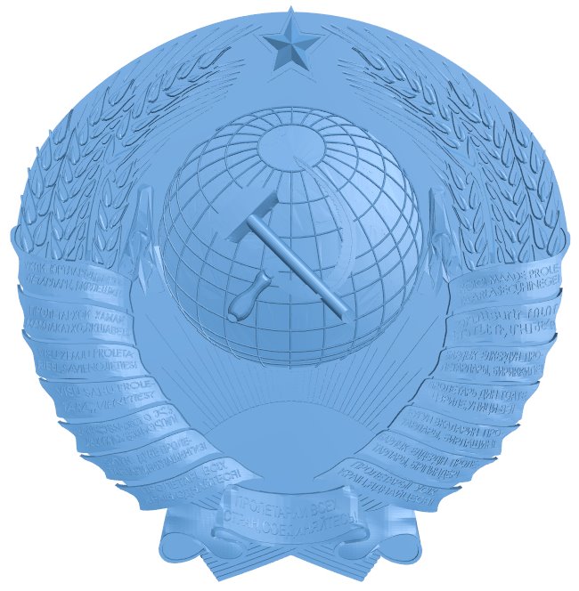 Emblems Of The Soviet Republics T0008125 download free stl files 3d model for CNC wood carving