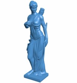 Female Archers B010486 file Obj or Stl free download 3D Model for CNC and 3d printer