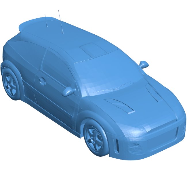 Ford Focus B010501 file Obj or Stl free download 3D Model for CNC and 3d printer