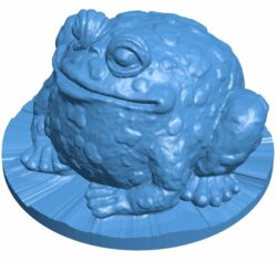 Garden Toad B010509 file Obj or Stl free download 3D Model for CNC and 3d printer