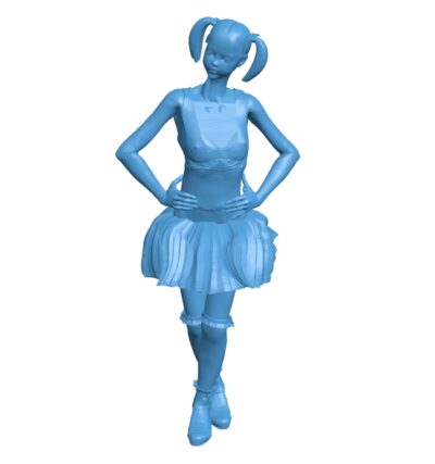 Girl is dancing B010687 3d model file for 3d printer