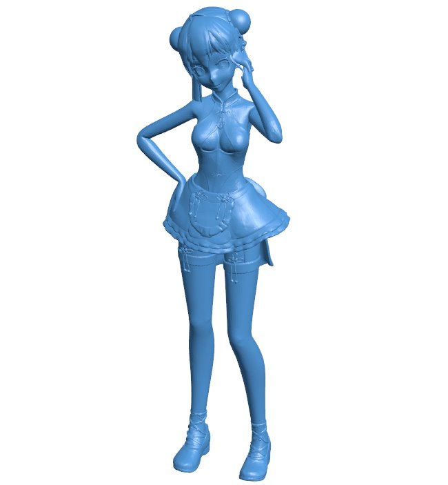 Girl personality B010646 3d model file for 3d printer