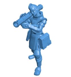 Goblin carries a rocket B010645 3d model file for 3d printer