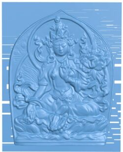 Guanyin T0007865 download free stl files 3d model for CNC wood carving