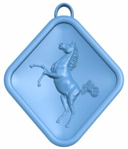 Horse necklace T0007842 download free stl files 3d model for CNC wood carving