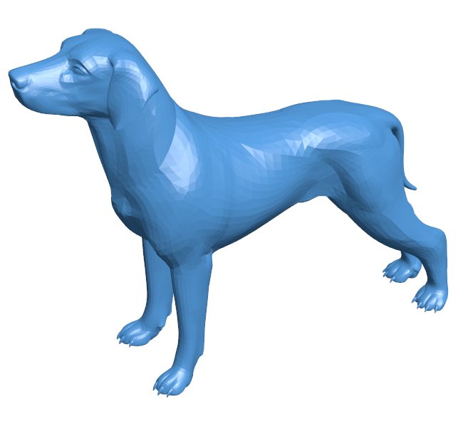 Hunter dog B010617 3d model file for 3d printer