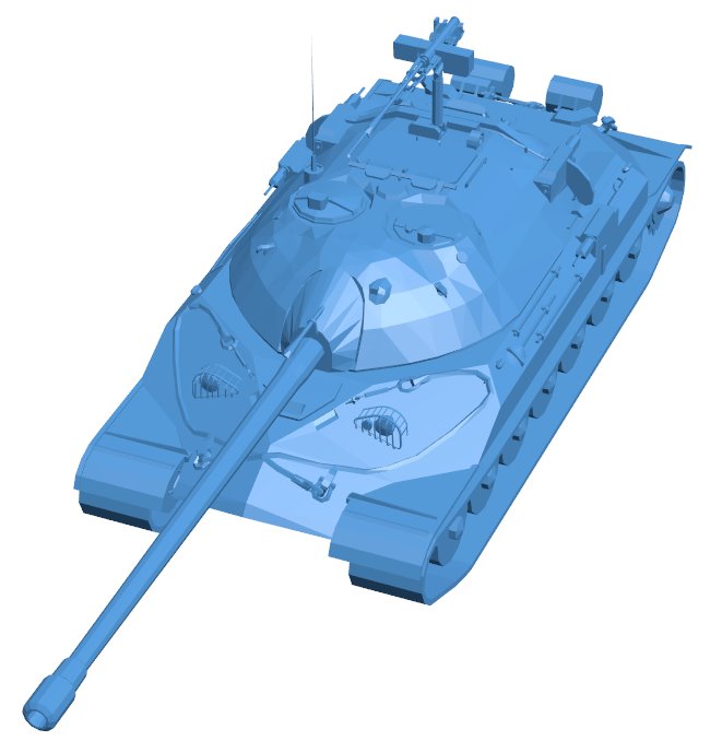 IS7 tank vehicle B010558 3d model file for 3d printer