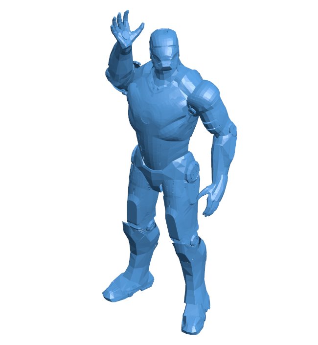 Iron man - superman B010619 3d model file for 3d printer