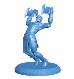 Kratos lucha B010511 file Obj or Stl free download 3D Model for CNC and 3d printer