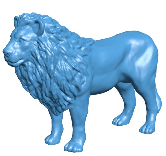 Lion B010681 3d model file for 3d printer