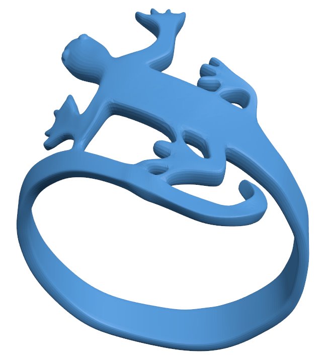 Lizard ring B010625 3d model file for 3d printer