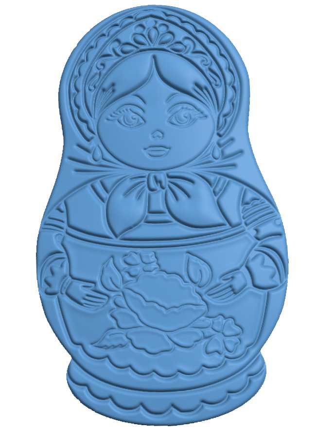 Matryoshka T0008132 download free stl files 3d model for CNC wood carving