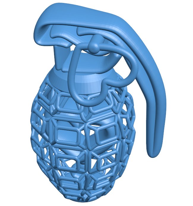 Mesh grenade B010638 3d model file for 3d printer