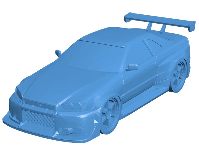 Nissan Skyline GTR car B010598 3d model file for 3d printer