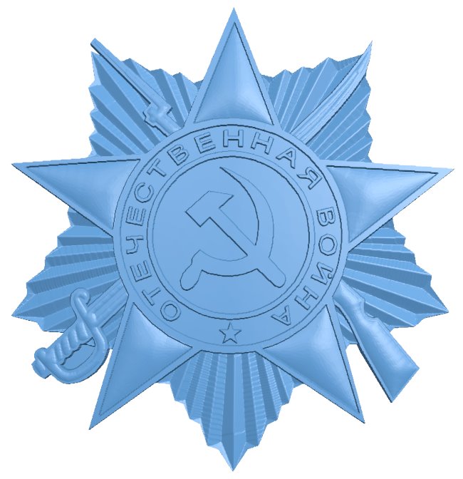 Order of the Great Patriotic War T0008136 download free stl files 3d model for CNC wood carving