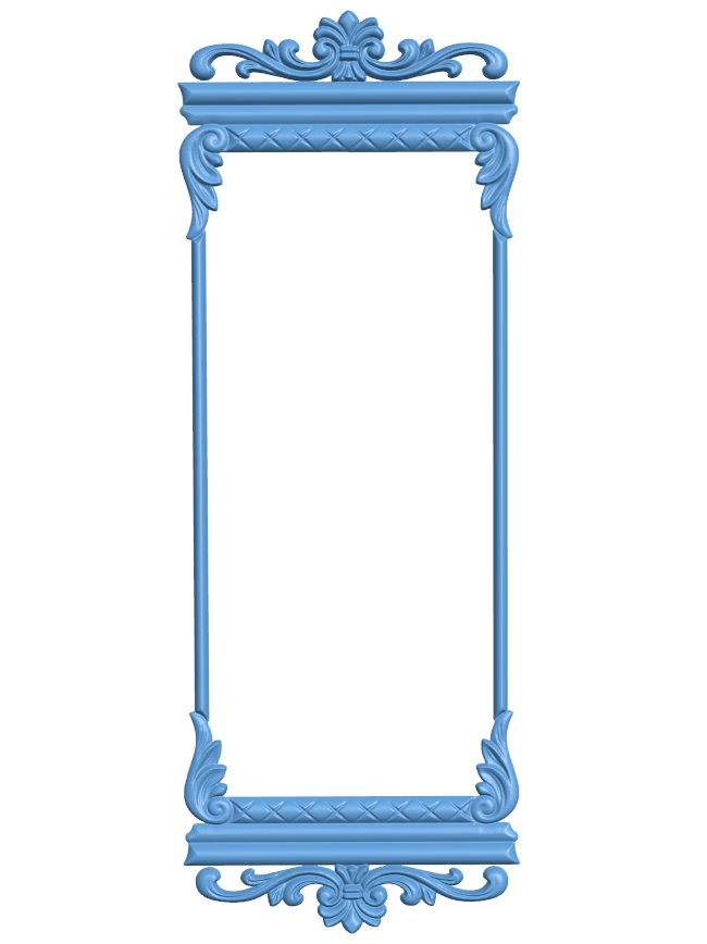 Picture frame or mirror T0007814 download free stl files 3d model for CNC wood carving