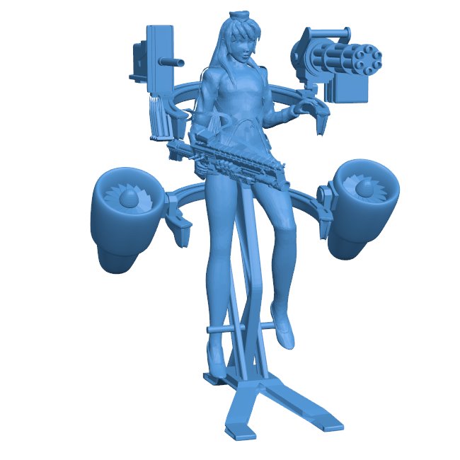 Robogirl B010629 3d model file for 3d printer