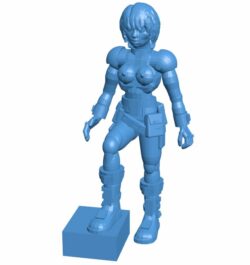 Robot girl B010577 3d model file for 3d printer