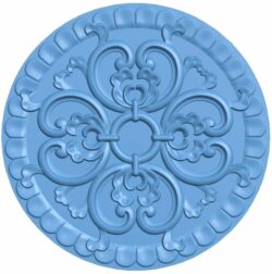 Round pattern T0007817 download free stl files 3d model for CNC wood carving