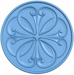 Round pattern T0007929 download free stl files 3d model for CNC wood carving