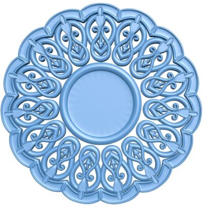 Round pattern T0008300 download free stl files 3d model for CNC wood carving