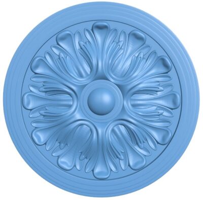 Round pattern T0008329 download free stl files 3d model for CNC wood carving