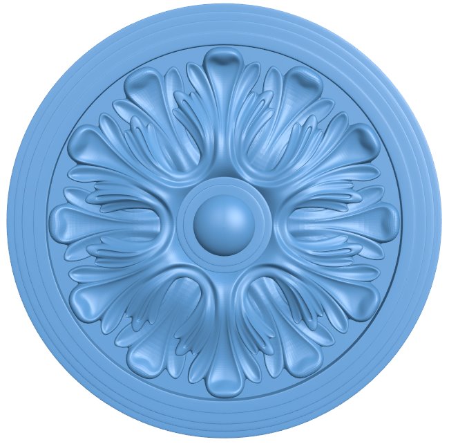 Round pattern T0008329 download free stl files 3d model for CNC wood carving