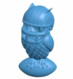 Rugby owl B010672 3d model file for 3d printer