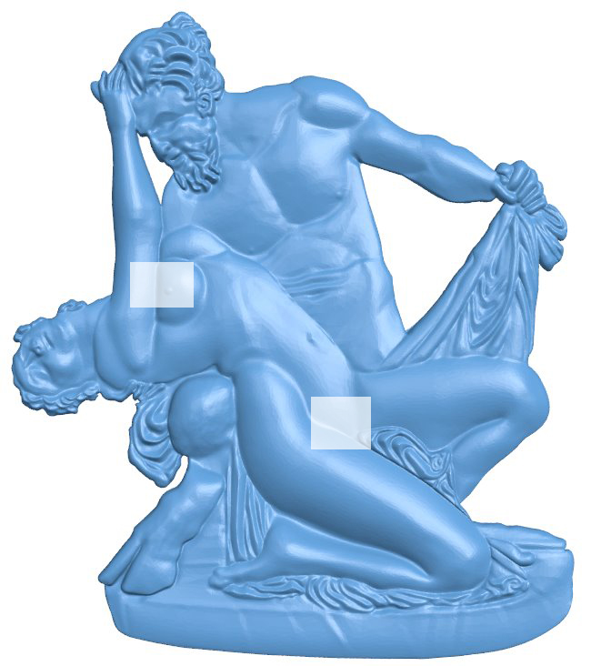 Satyr And Bacchante T0007934 download free stl files 3d model for CNC wood carving
