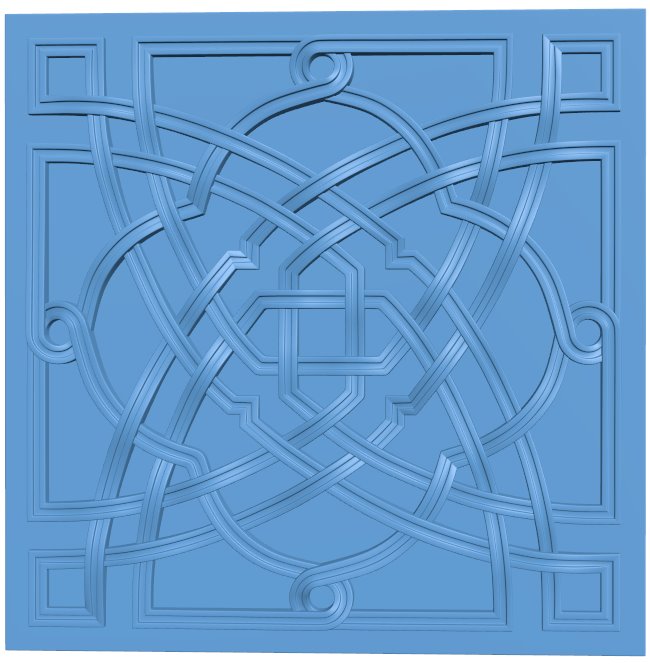 Square pattern T0007979 download free stl files 3d model for CNC wood carving