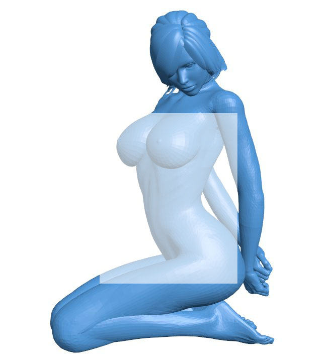 Submissive girl B010658 3d model file for 3d printer