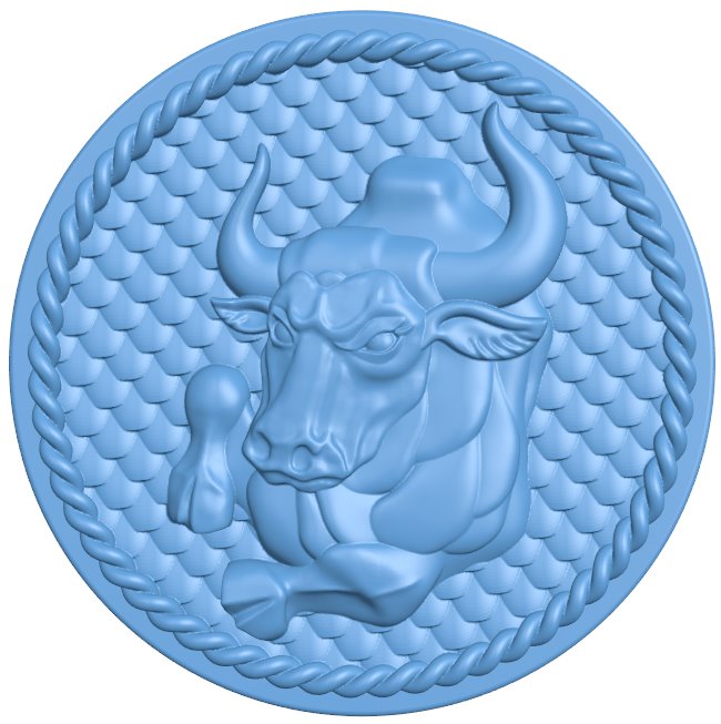 Taurus - Zodiac T0008259 download free stl files 3d model for CNC wood carving