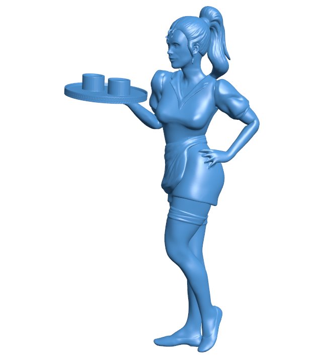 Waitress B010626 3d model file for 3d printer