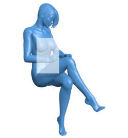 Woman B010512 file Obj or Stl free download 3D Model for CNC and 3d printer